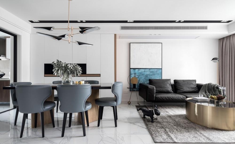 上北设计 | 打造精致空间，黑色不锈钢与香槟金的经典搭配-0