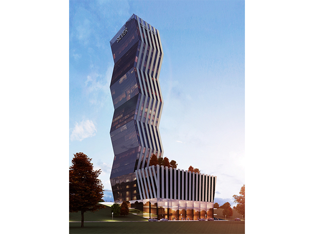 银塔商业办公楼室内设计解析-2