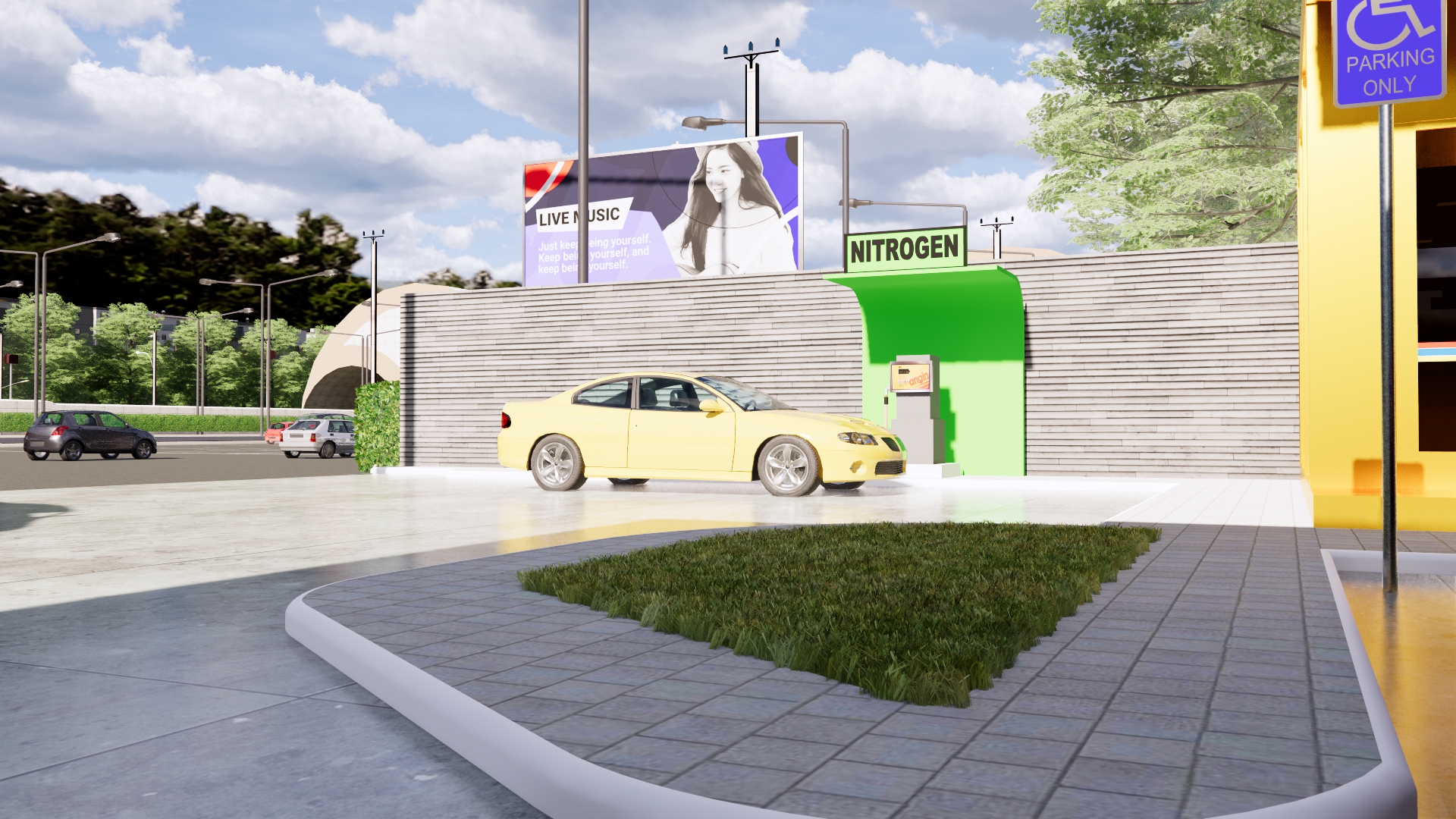 محطه بنزين علي طريق سريع-25