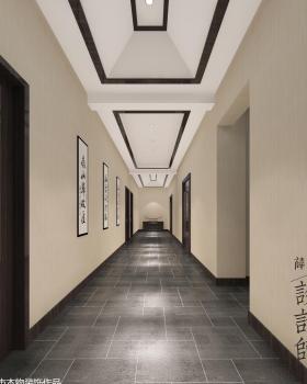 徽派风格会议室设计，董事长办公室大气磅礴