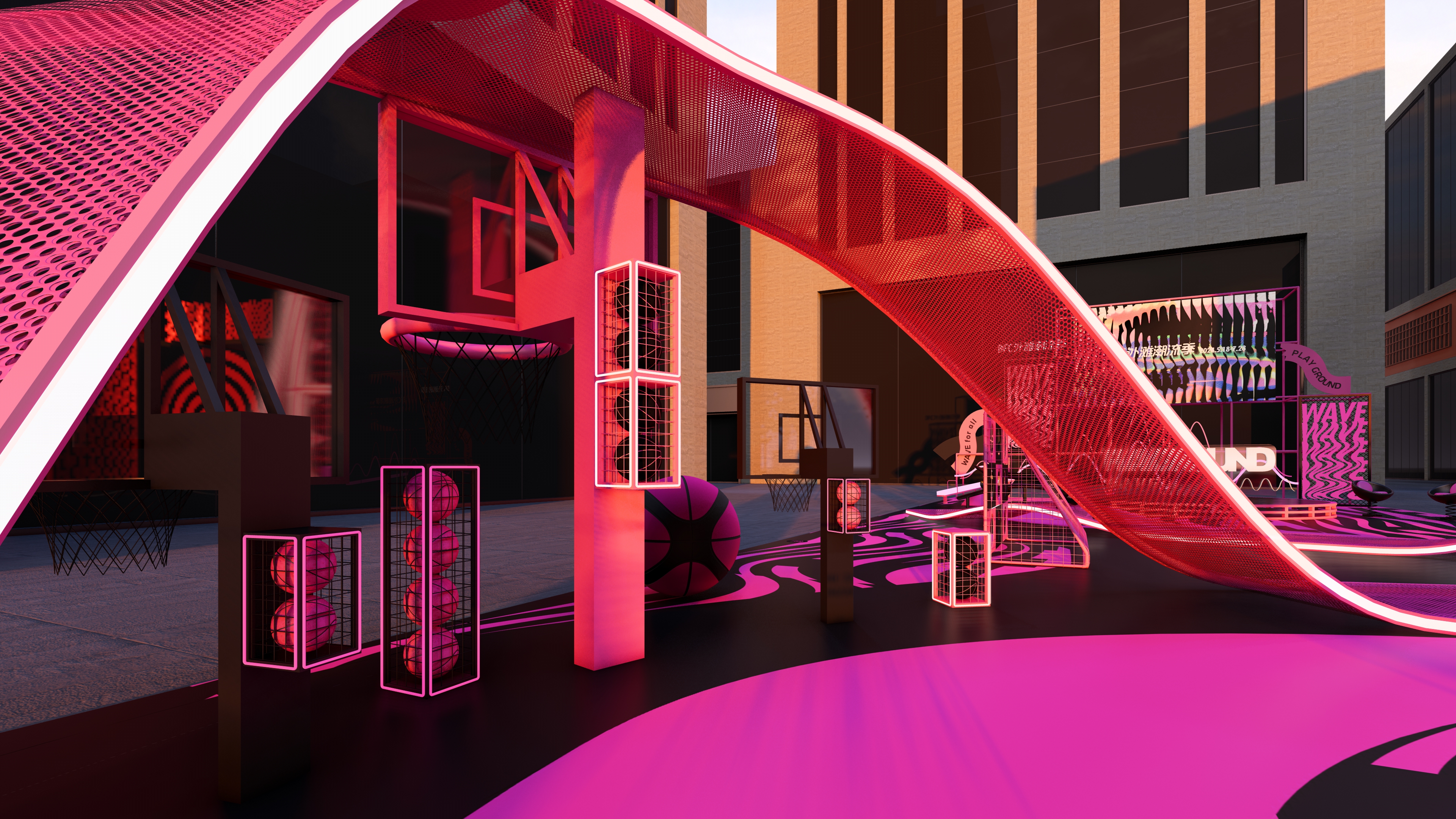 BFC外滩潮流季之粉色游乐场丨圣德创意O.U.R Studio.-15