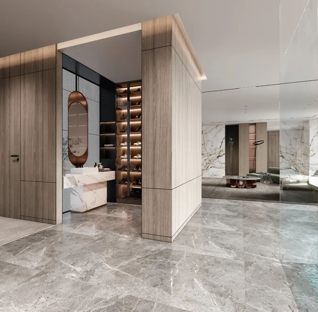 复地金融岛 390㎡现代轻奢家居，温馨舒适与时尚品质的完美融合-6