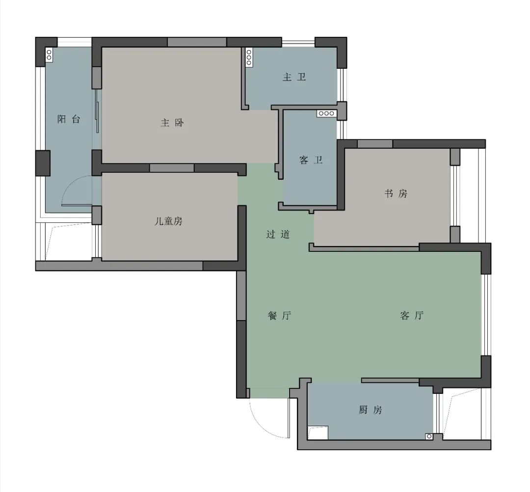 杭州花园岗 112 方现代北欧风，全屋定制打造舒适生活空间-29