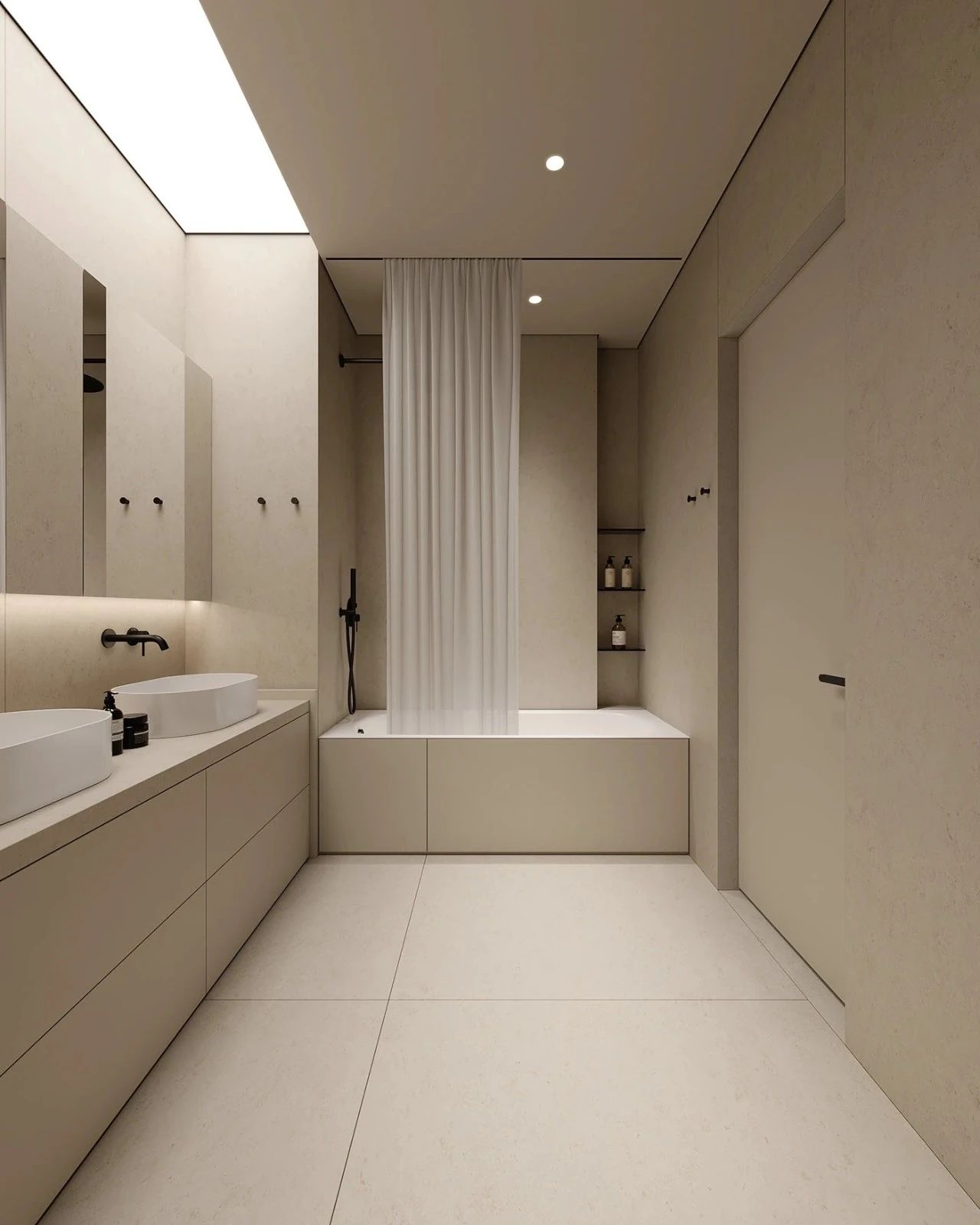 原木系奶油风极简空间loft公寓设计丨URSA STUDIO-53