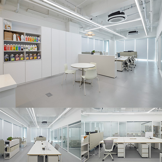 伦敦办公室 | 白色调的优雅照明设计-1