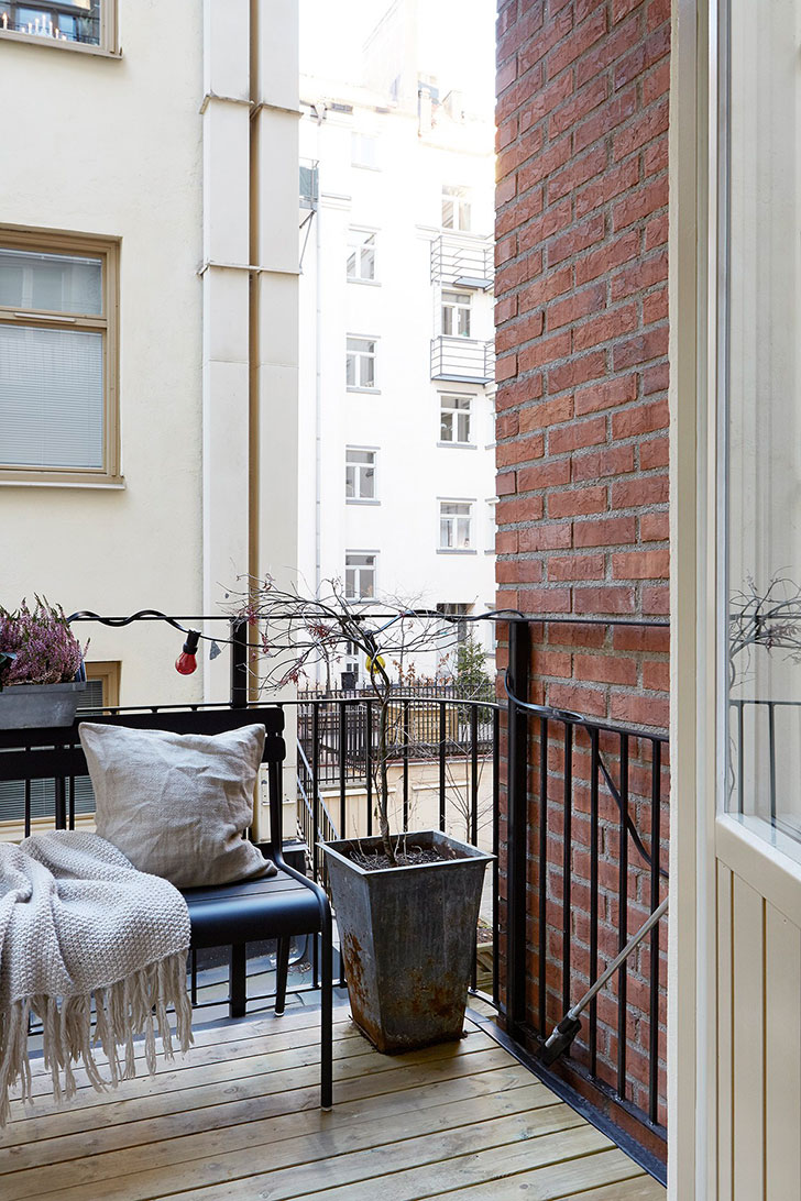 斯德哥尔摩旧楼中的温馨极简小公寓-18