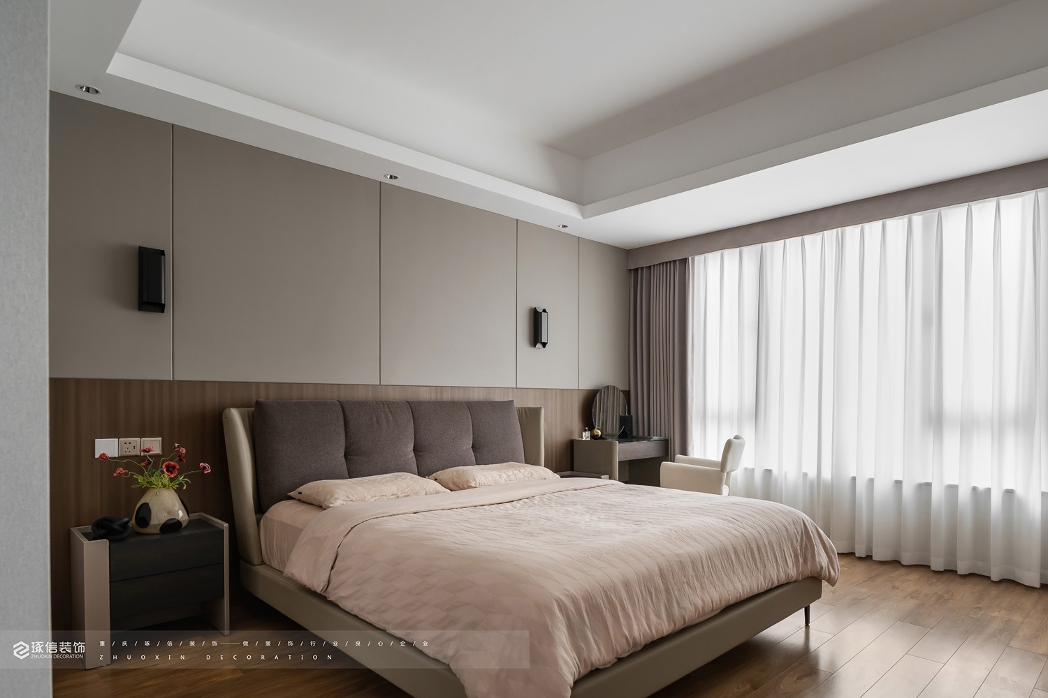 129 平精装房改造现代家丨琢信装饰-13