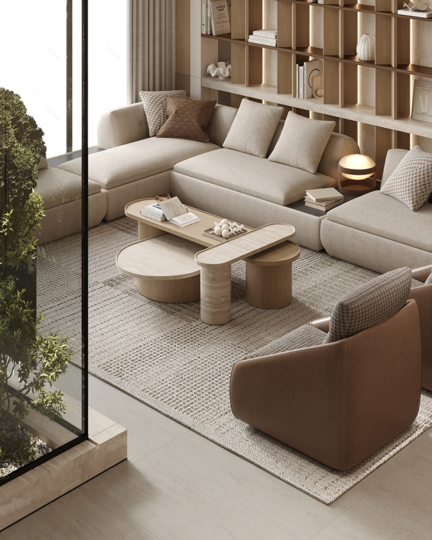 客厅设计丨阿联酋迪拜-10