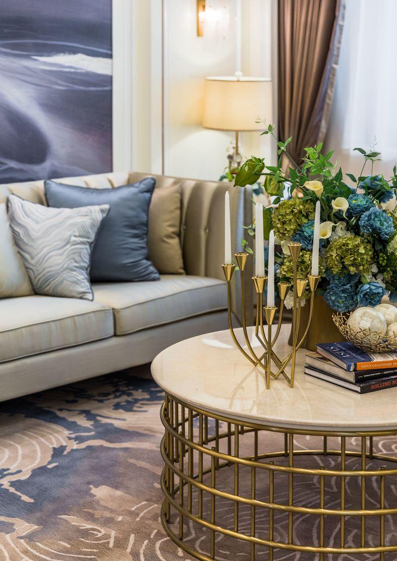 义乌万厦御园法式轻奢风格样板房设计-19