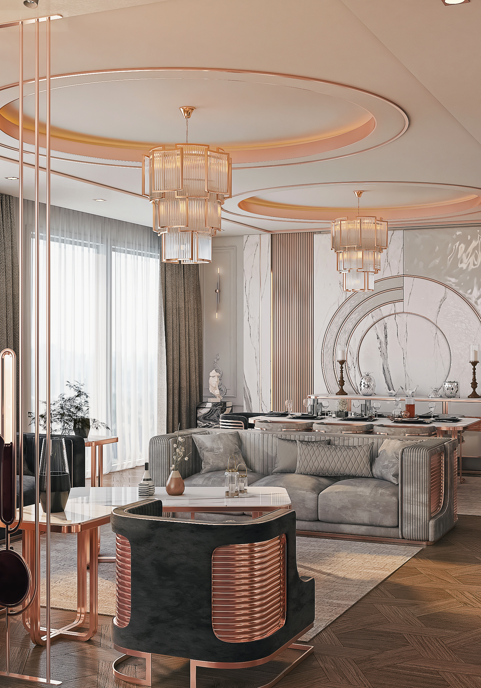 豪华客厅丨ZEBRANO FURNİTURE-9