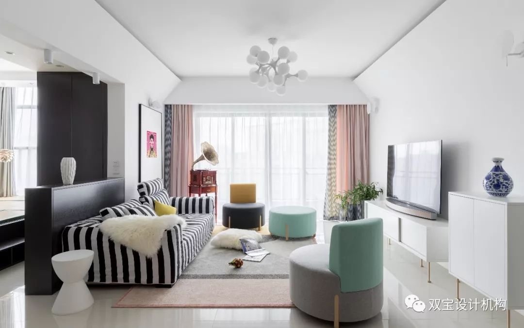 现代混搭家居,打造 105 平米温馨美家-17
