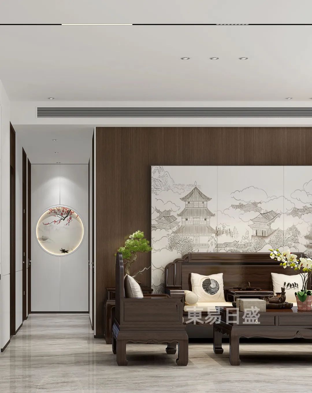 新中式风装修，别说爸妈了，90后的我也无法拒绝！-3