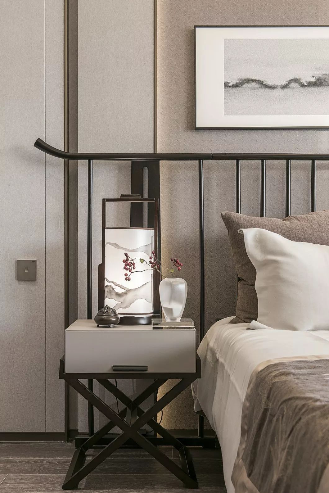 大地色与中式蓝的完美融合，打造优雅简约的人居空间-22