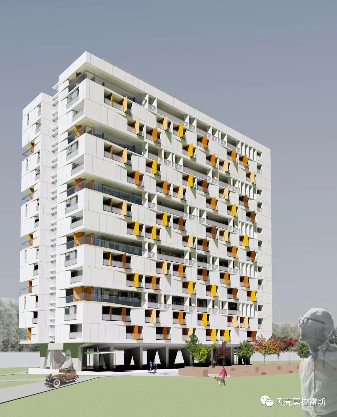 建筑大师的手绘图-37