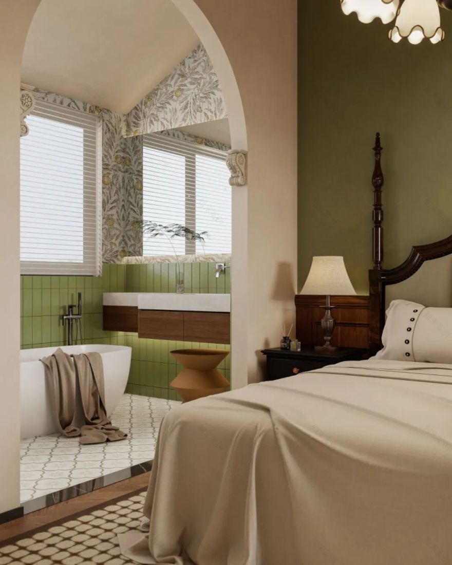 南洋复古风别墅设计-23