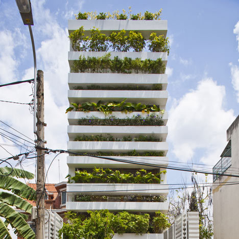 Stacking Green house covered in plants by Vo Trong Nghia - Dezeen-0