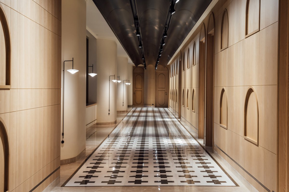 印度制药公司弧形拱门特色办公室设计-0