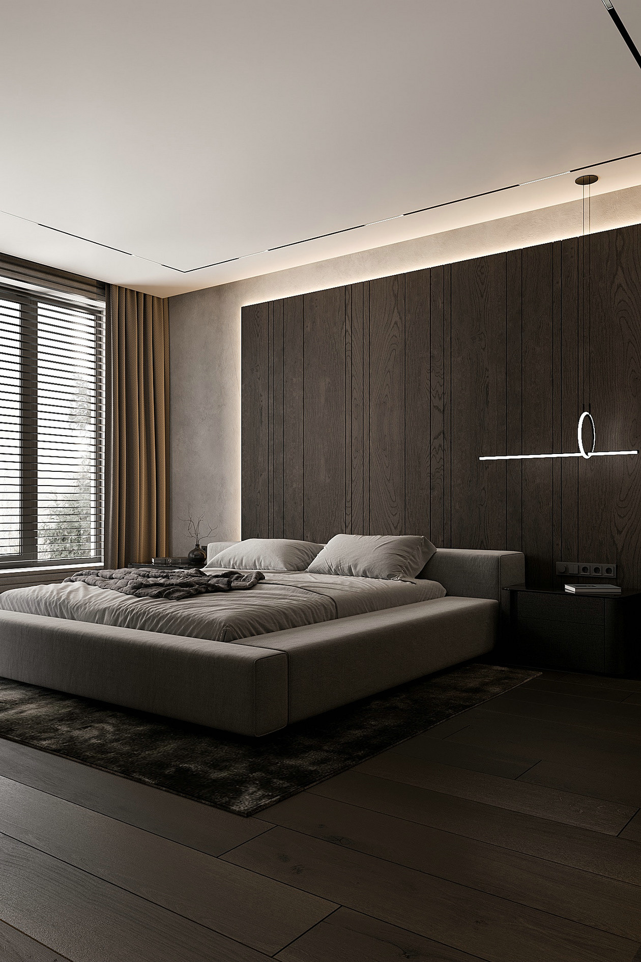 乌克兰基辅350㎡住宅设计 超有设计感！-12