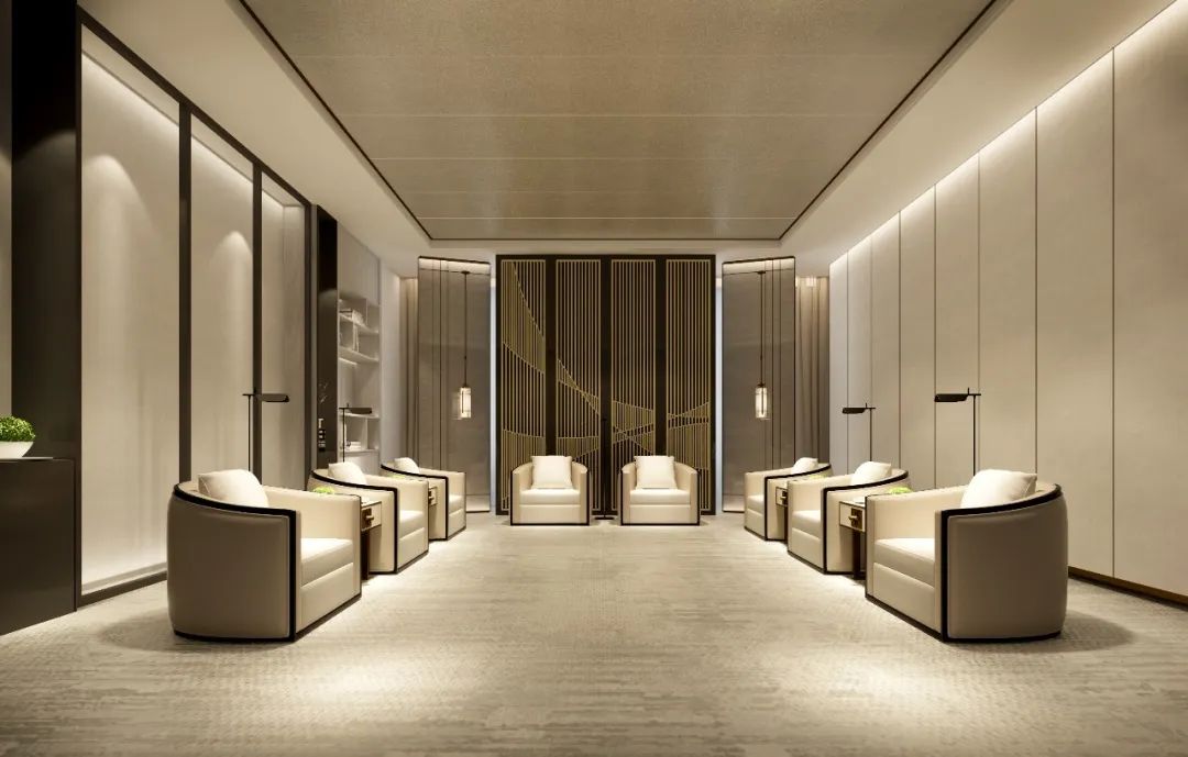 波光潋滟，舒展空间律动——青岛国信金融中心酒店-5