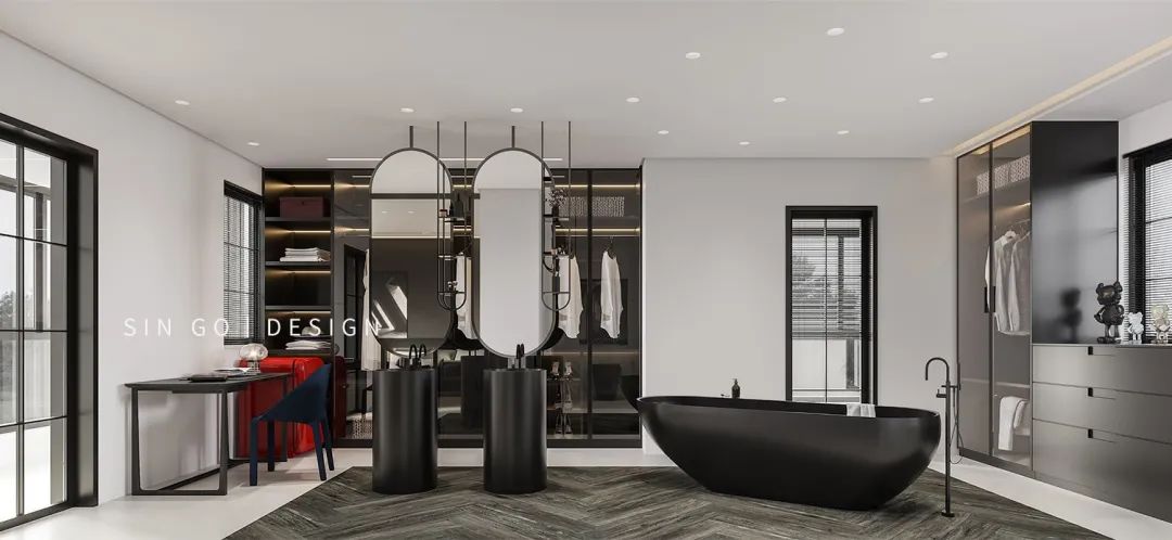 上海世纪珑墅现代黑白灰别墅设计丨中国上海丨武延玲-44