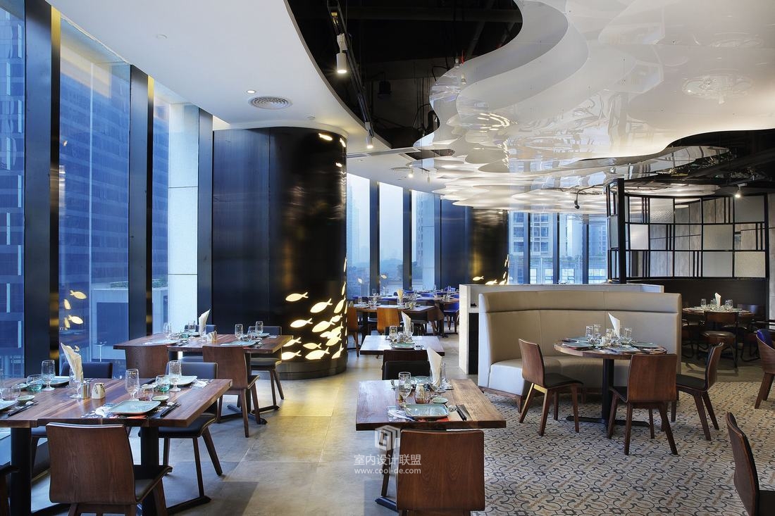 鱼鲜生海鲜餐厅--来轩建筑装饰设计-15