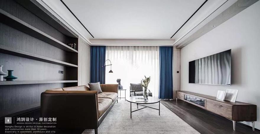 绍兴鸿鹄设计丨现代简约混搭风,优雅呈现高级感-9