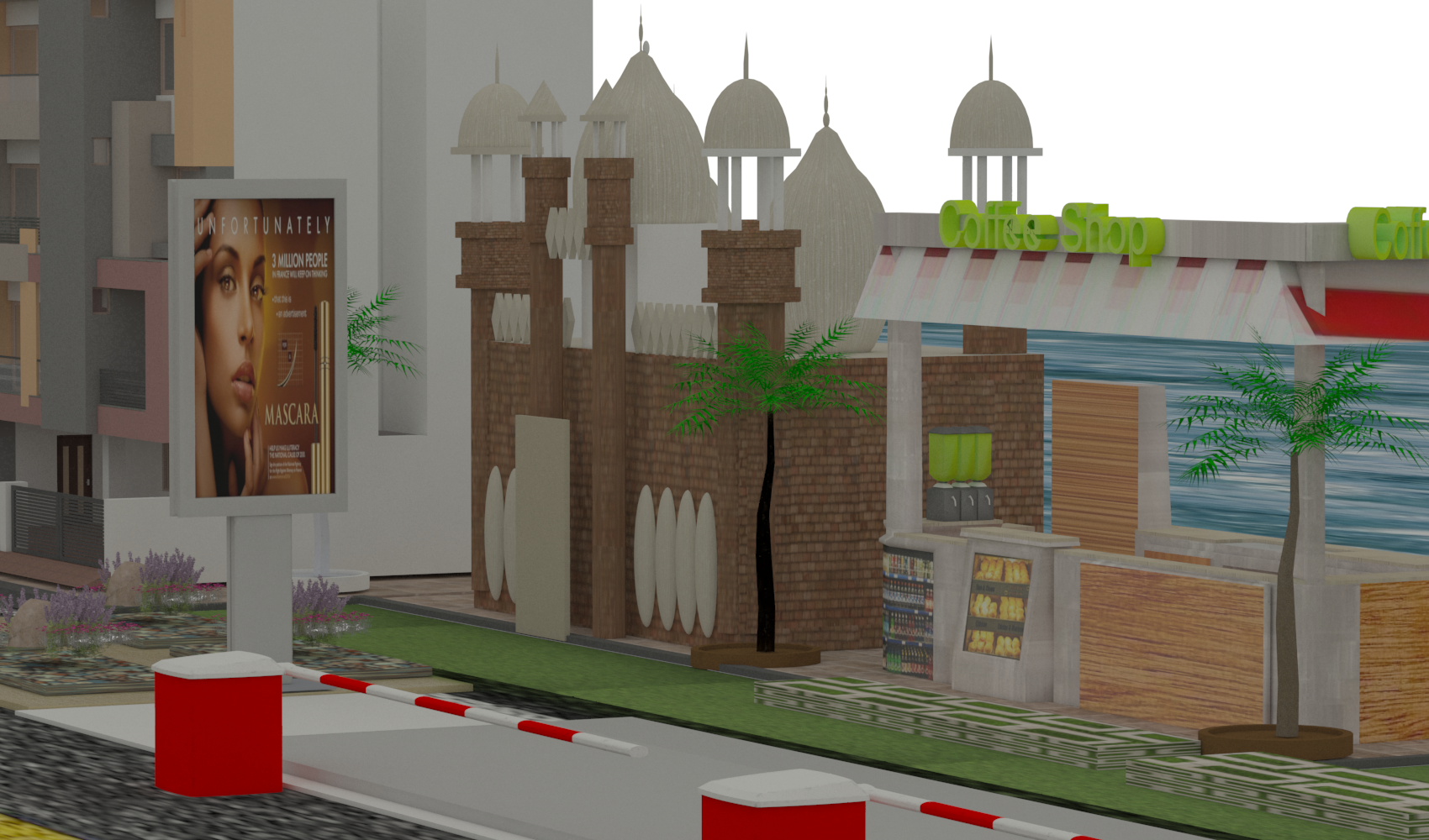 city ​​entrance And a rest area for Ras El-Bar city-10