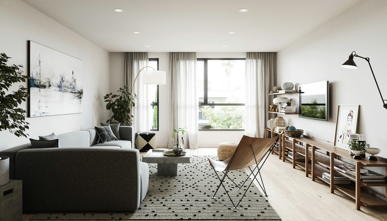 高级灰色系公寓设计-1