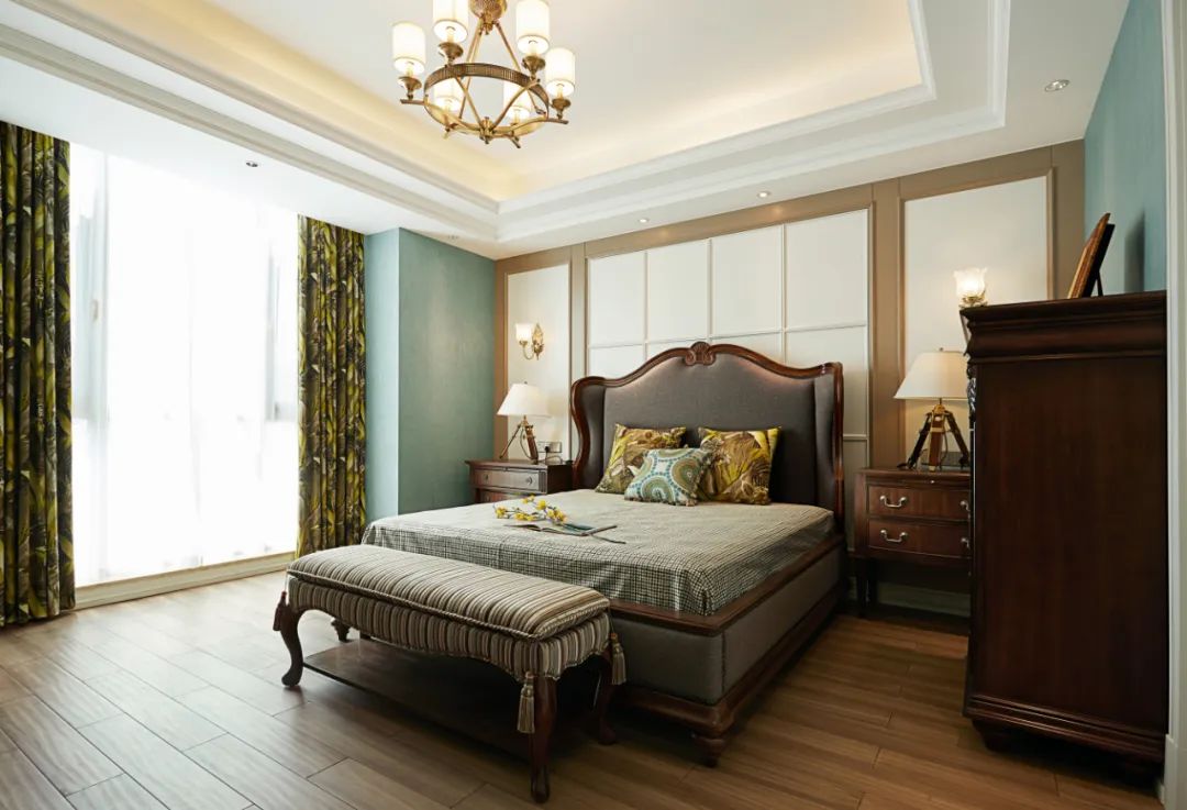 烟台 310㎡美式大宅，朱磊打造“治愈系”家居空间-29