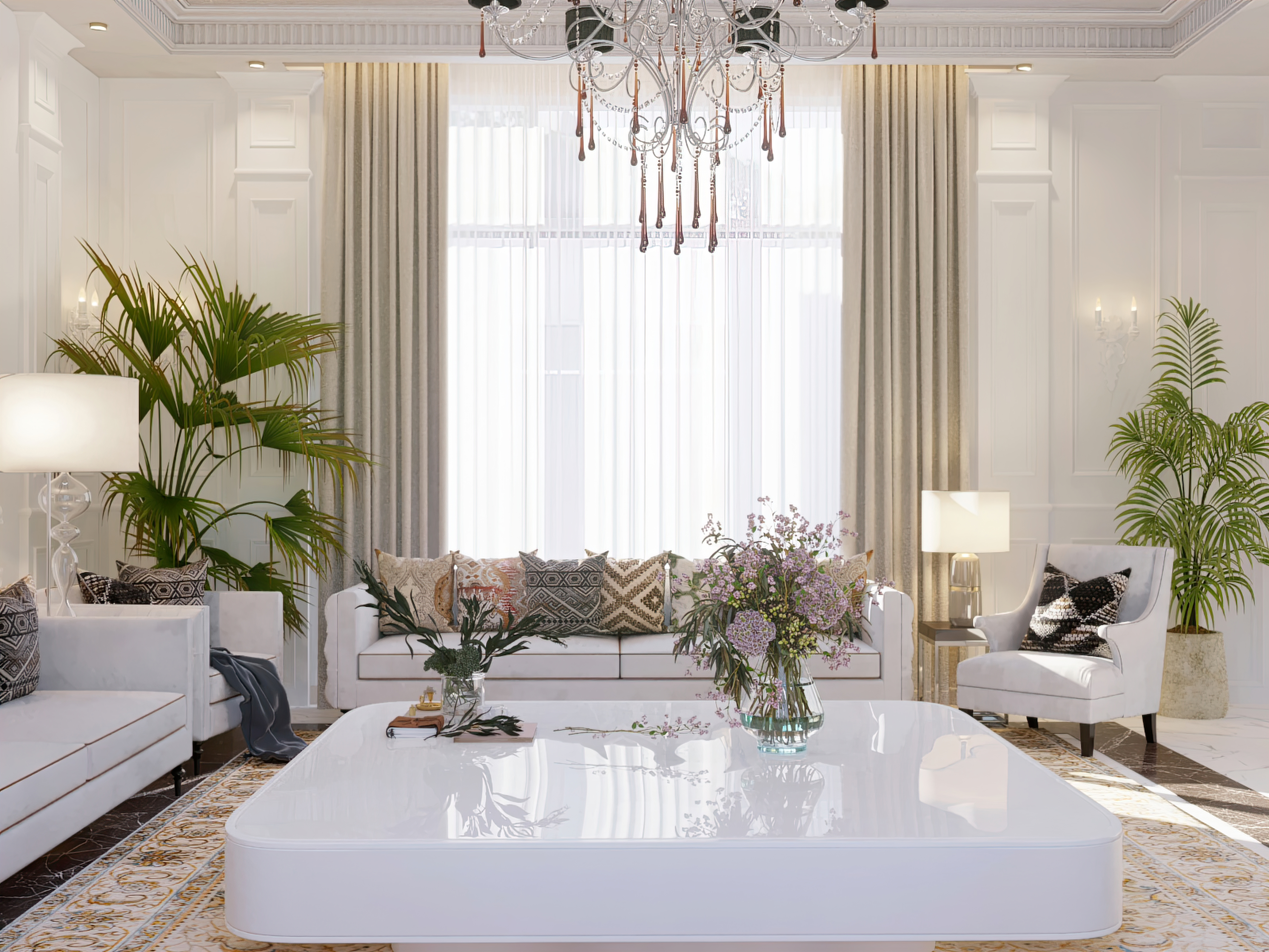 Interior Design for a Saudi women Majlis-5