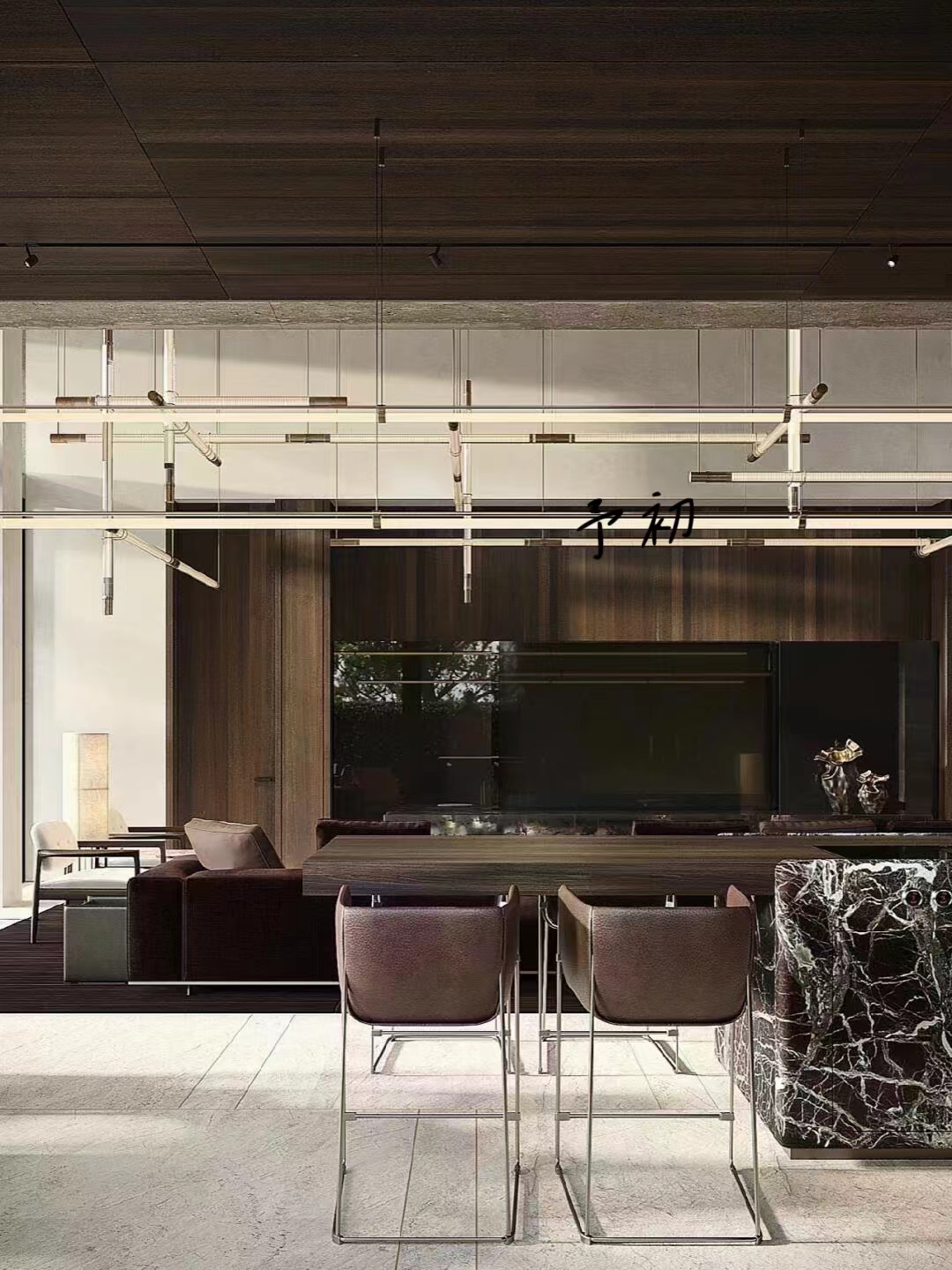 别墅岛台设计 -8