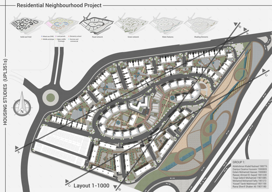 住宅街区设计项目丨Ain Shams大学工程学院城市设计与规划系-4
