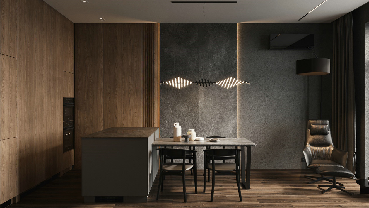深色系公寓设计-9