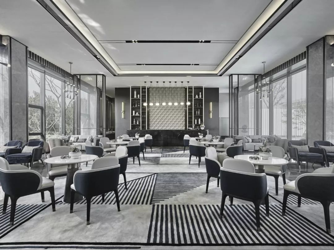 《云水谣》现代轻奢售楼处,融入自然元素,打造优雅空间-76