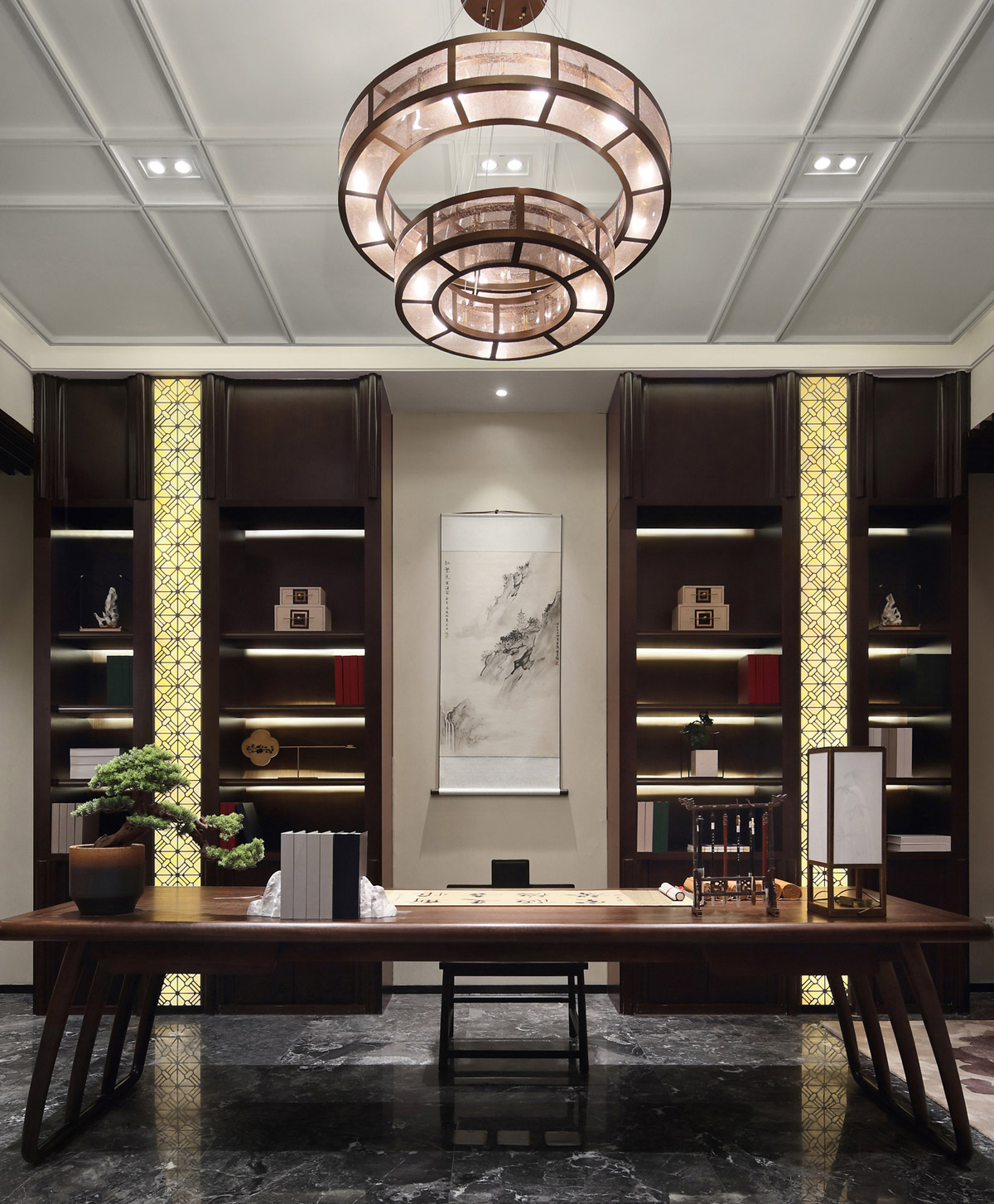 墨客设计 | 写意东方的江南华府，新中式的空间智慧-33