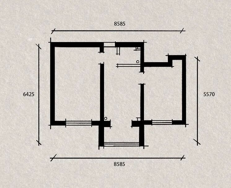 SAS边角边|故宫旁“老破小”变身复古两居-23
