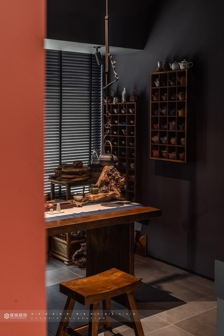 120 平现代风,黑红 cp 档丨琢信装饰-23
