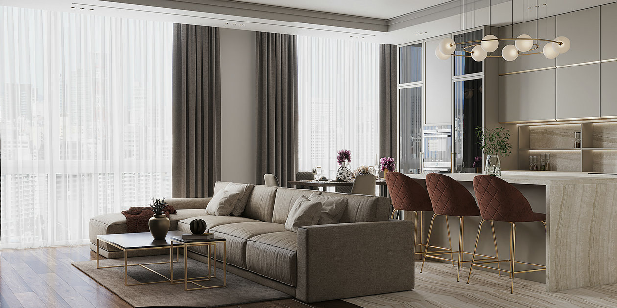 乌克兰基辅浅色系公寓设计-5