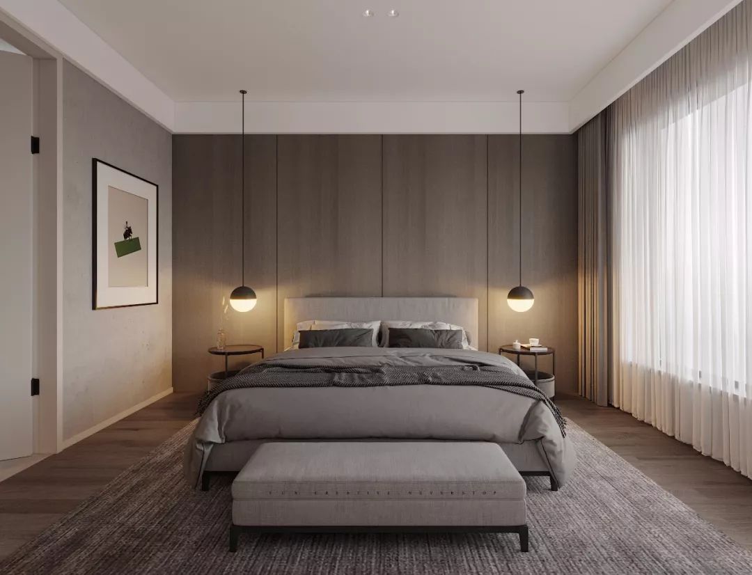 融创越州府顶楼大平层设计 | 温馨灰色系,全开放式厨房-29