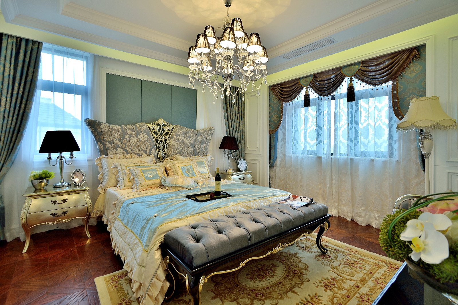 绿地徐州娇山湖别墅 A3 户型样板房 | 法式典雅与现代舒适交融-12