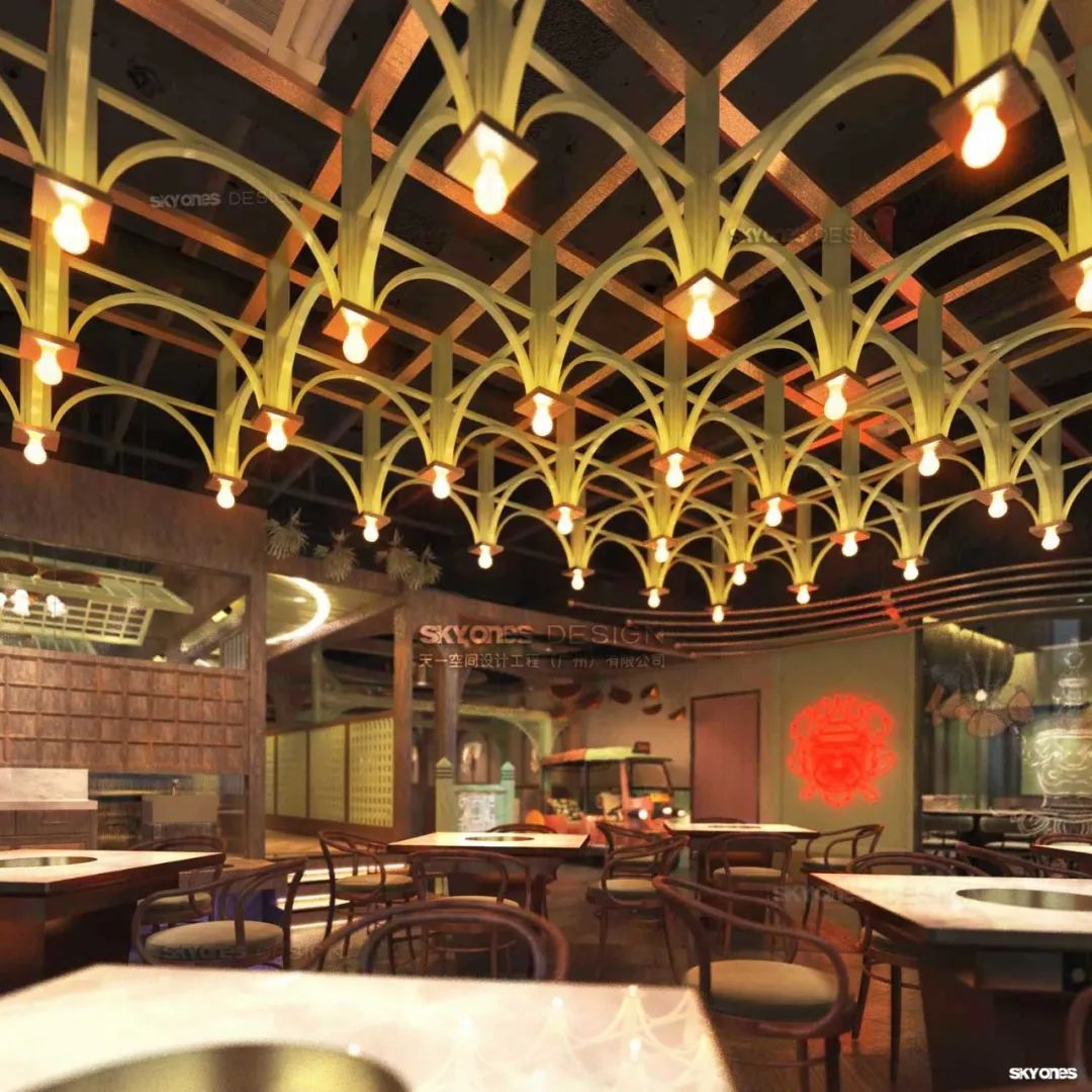 燃泰·泰式火鍋全新空間系統研發丨中国北京丨SKYONES 设计团队-82