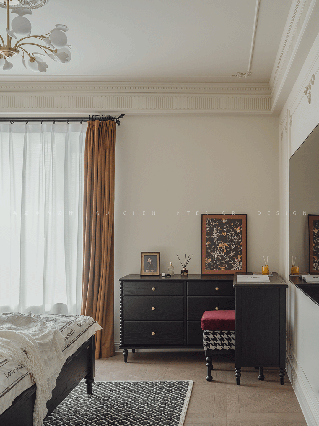 安徽黄山玉屏齐云府复古风家装设计丨中国黄山丨谷辰设计-24