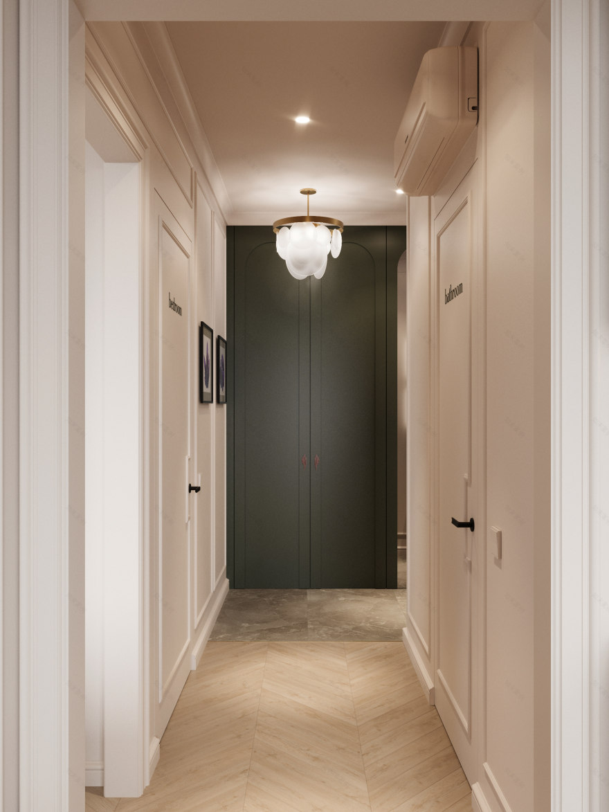 “НЕОНОВАЯ ОСЕНЬ”公寓室内设计-28