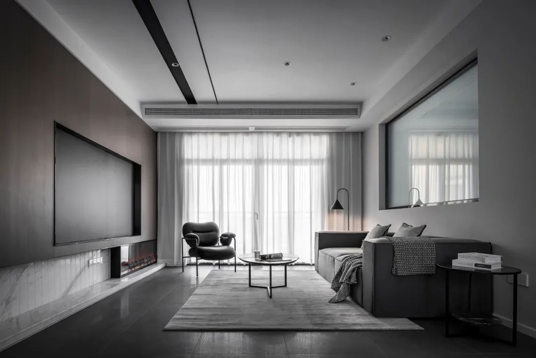 三十度灰，线条叠绘的高级空间 | 皋邸设计-0