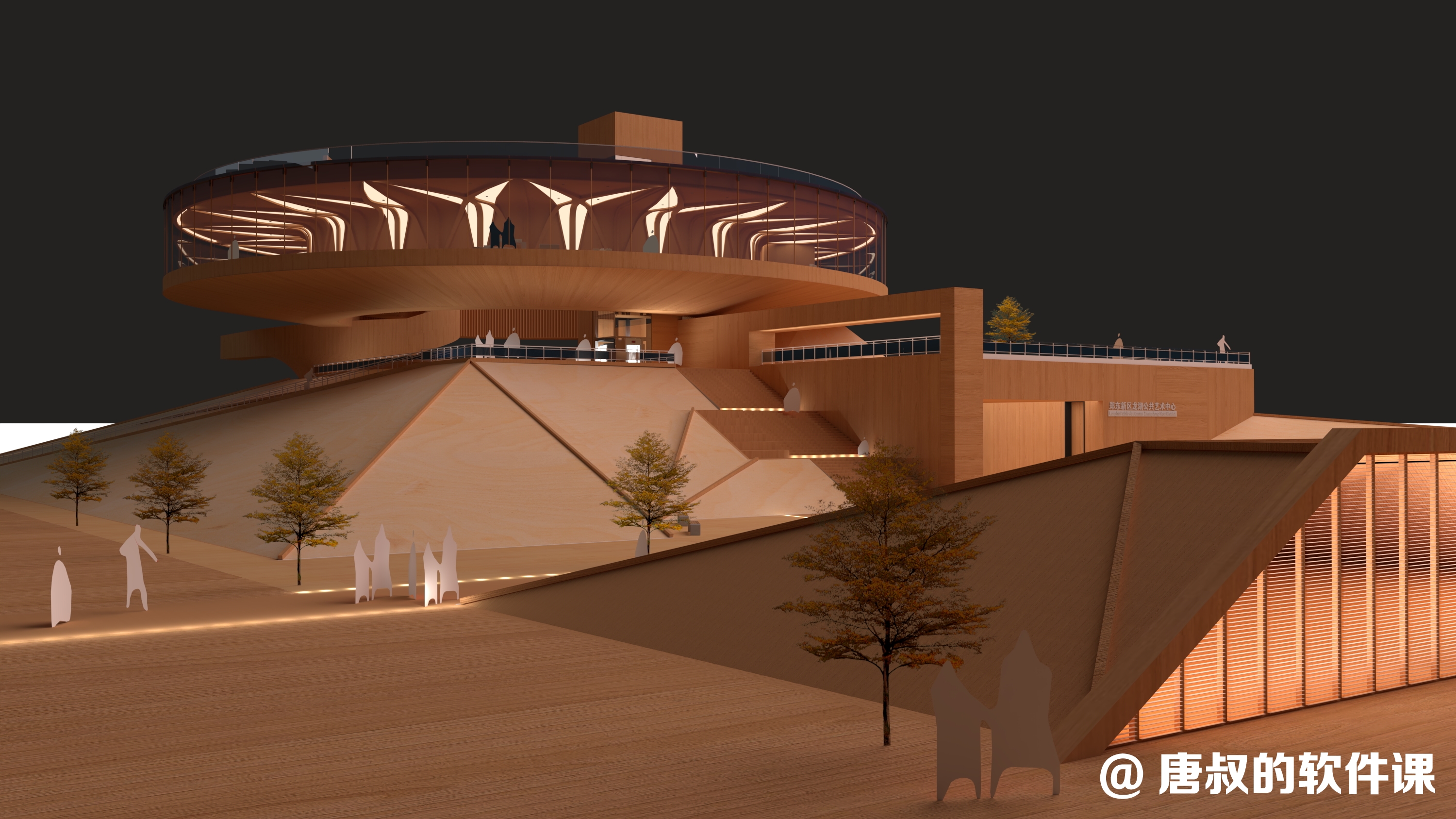 ZhengZhou“城市之冠”—手工模型渲染图-10