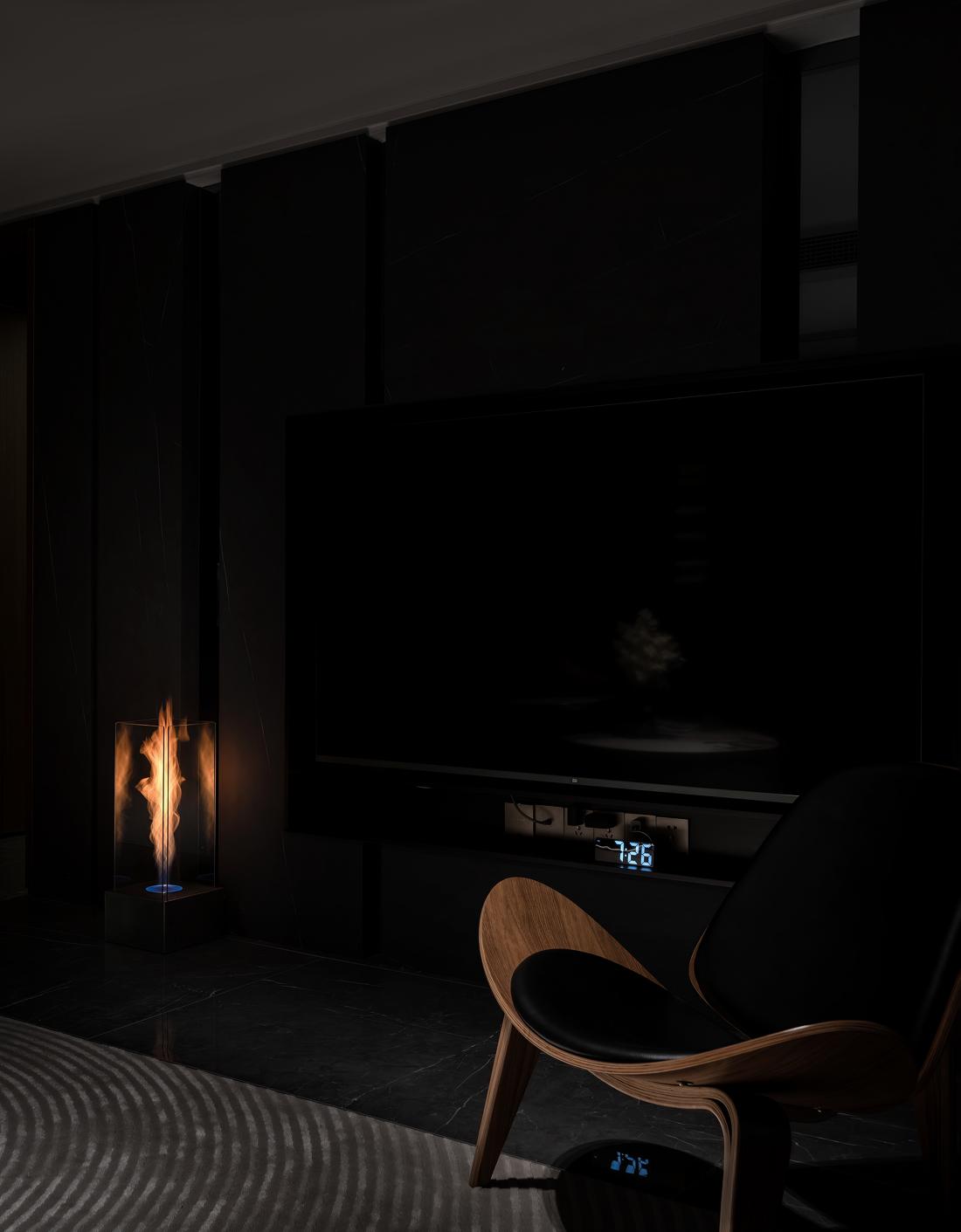 超大户型三代同堂的意式极简奢华设计-19