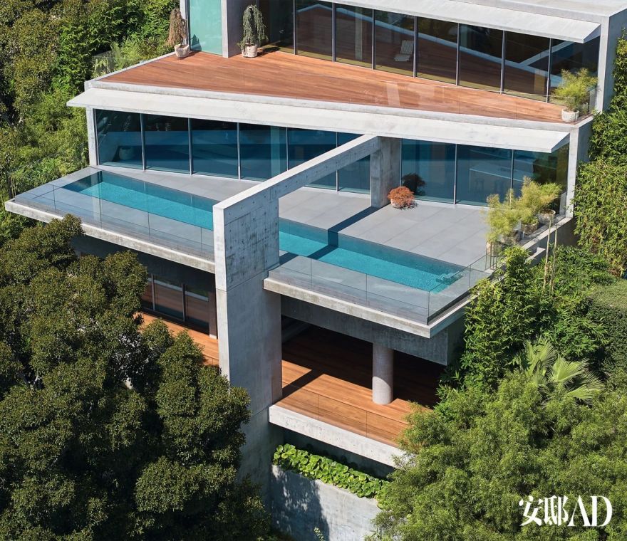 安藤忠雄为洛伦佐・哈达尔设计的西好莱坞住宅丨美国洛杉矶丨安藤忠雄项目团队(建筑师Alex Iida等)-3