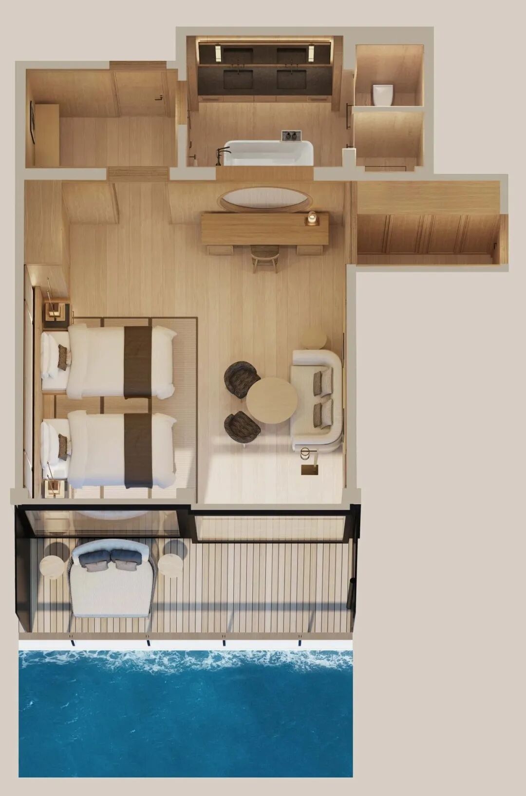 安缦·Amangati海上游艇度假酒店丨荷兰Sinot Yacht Architecture&Design-34