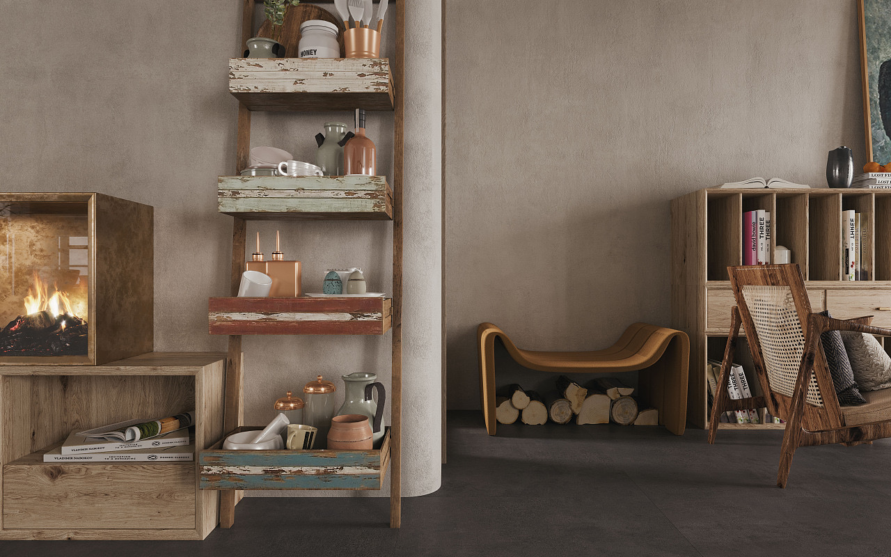 轻奢餐厅，温馨怀旧的用餐环境-5