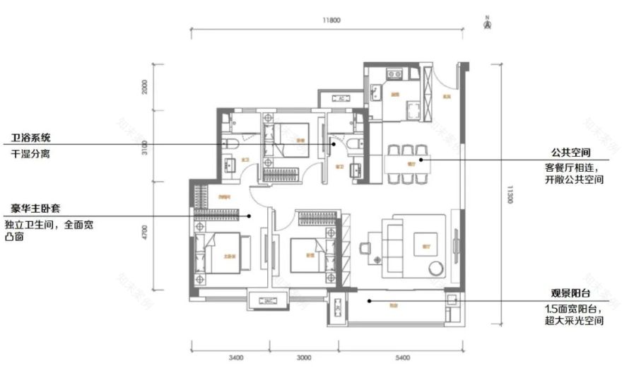 西安中粮天悦丨中国西安丨杰思德设计-89
